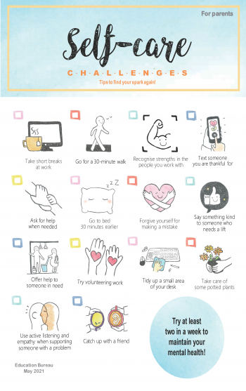 Thumbnail of E-poster for parents - Self-care tips