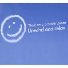 Logo of Think on a broader plane, unwind and relax